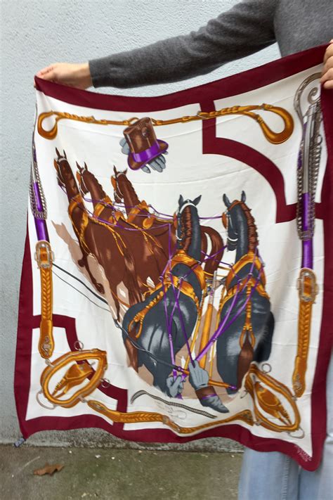 green hermes horses scarf|vintage Hermes scarf horse.